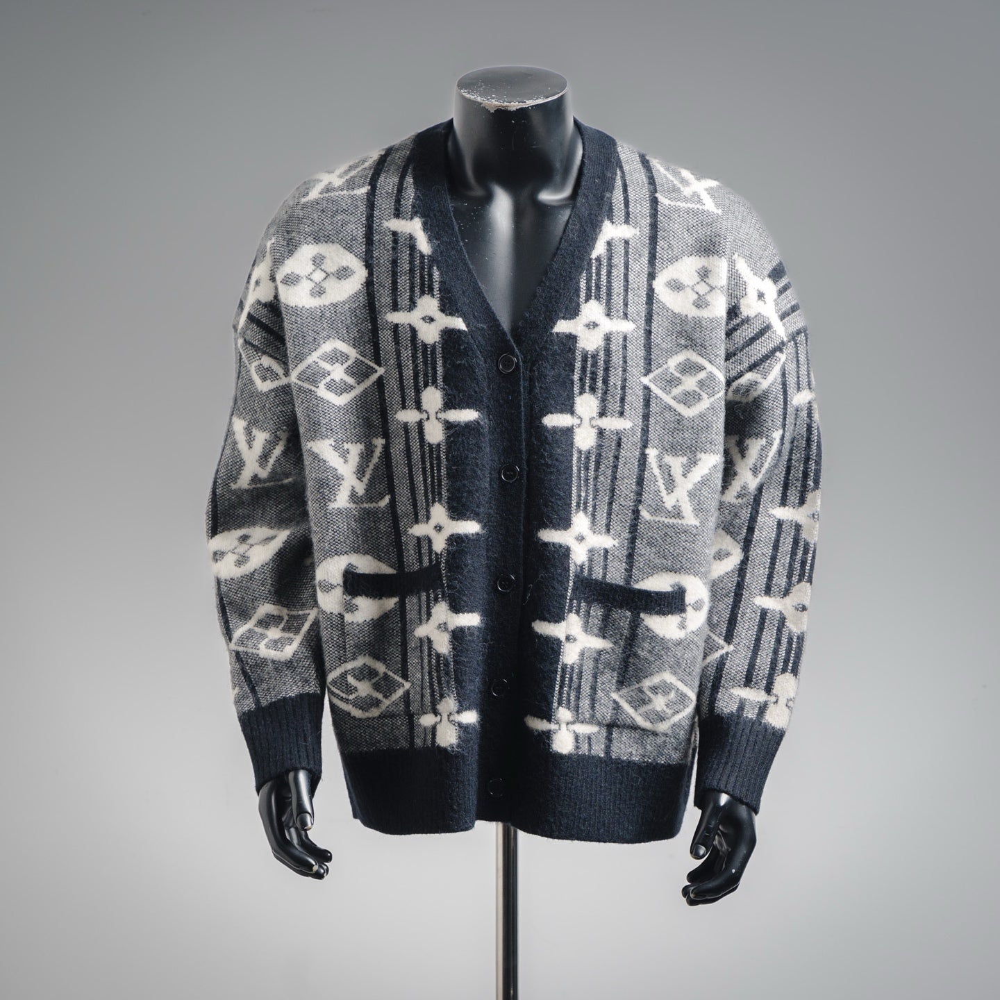 Louis 25fw jacquard cardigan