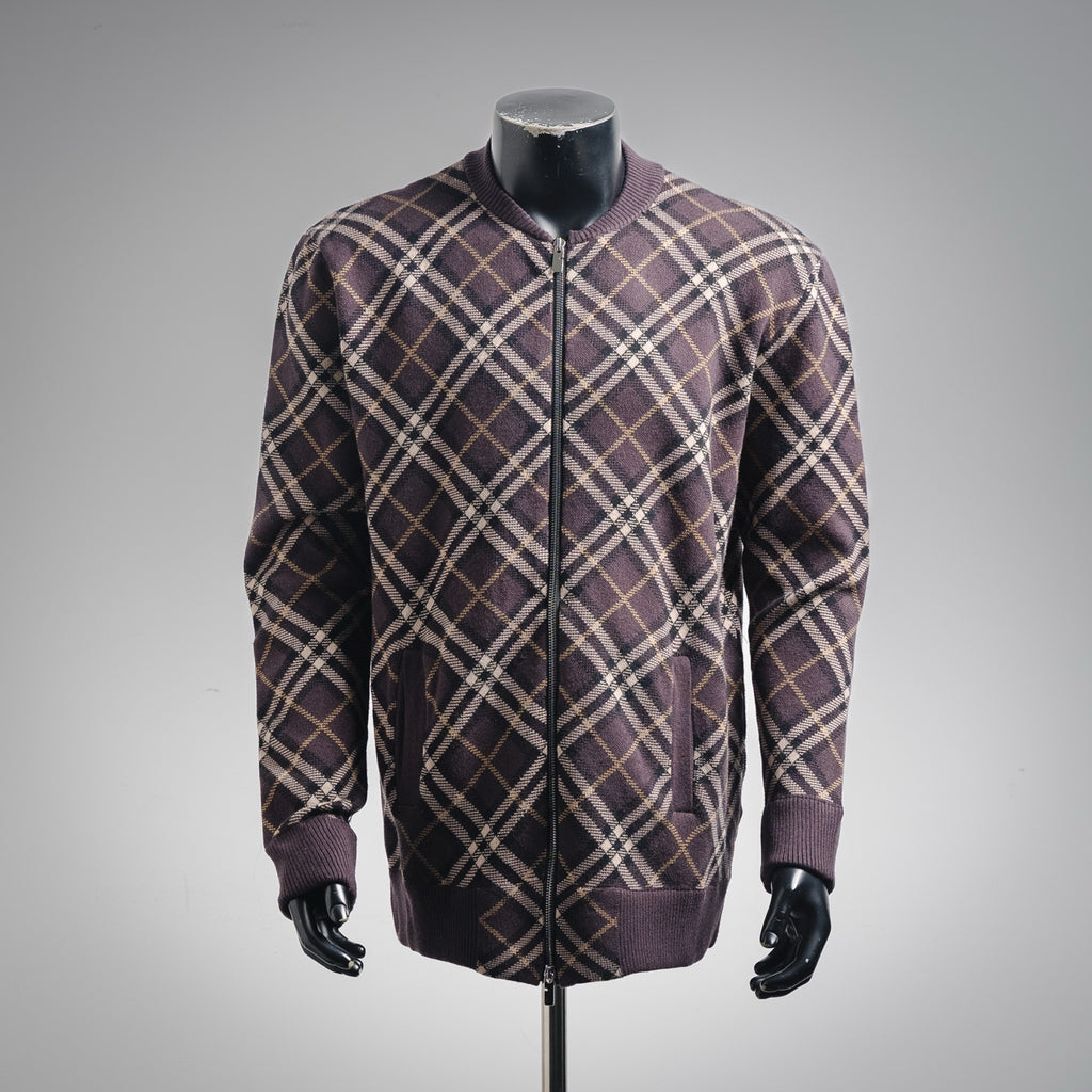 Burbery 25fw plaid cardigan