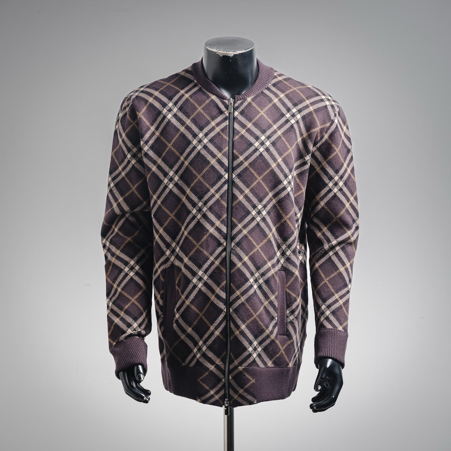 Burbery 25fw plaid cardigan