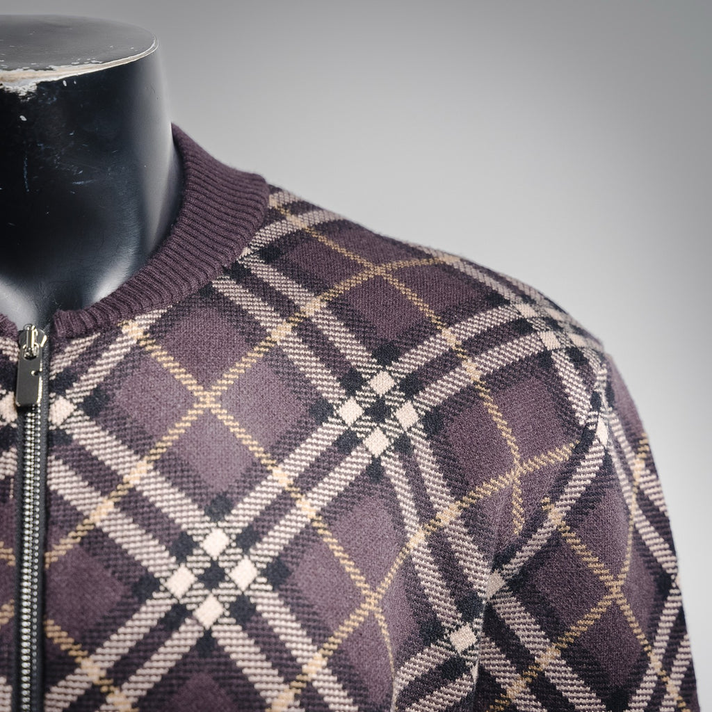 Burbery 25fw plaid cardigan