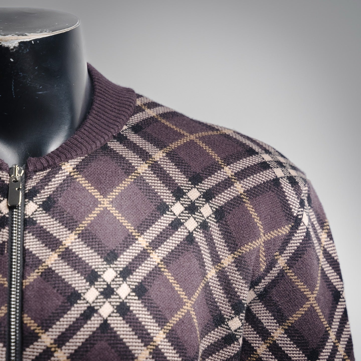 Burbery 25fw plaid cardigan