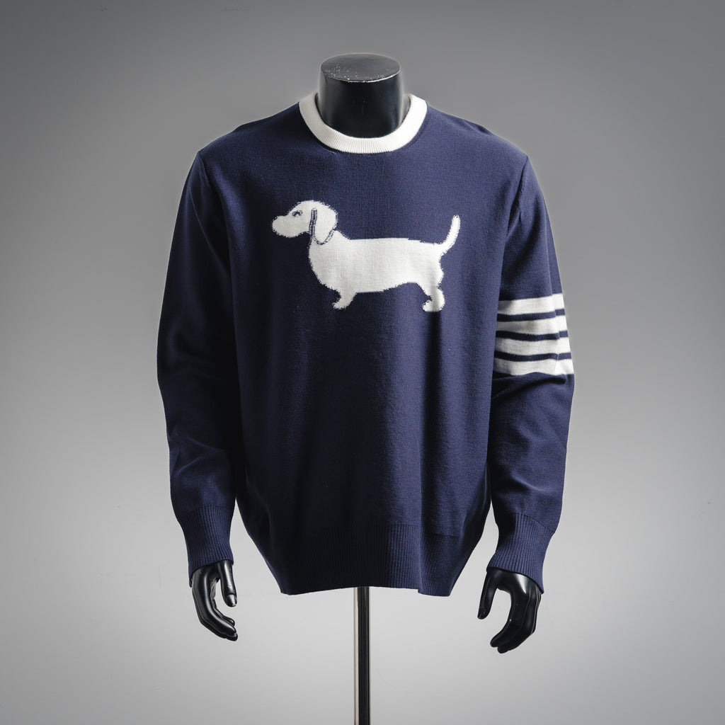 Thom 25fw embroidered sweater