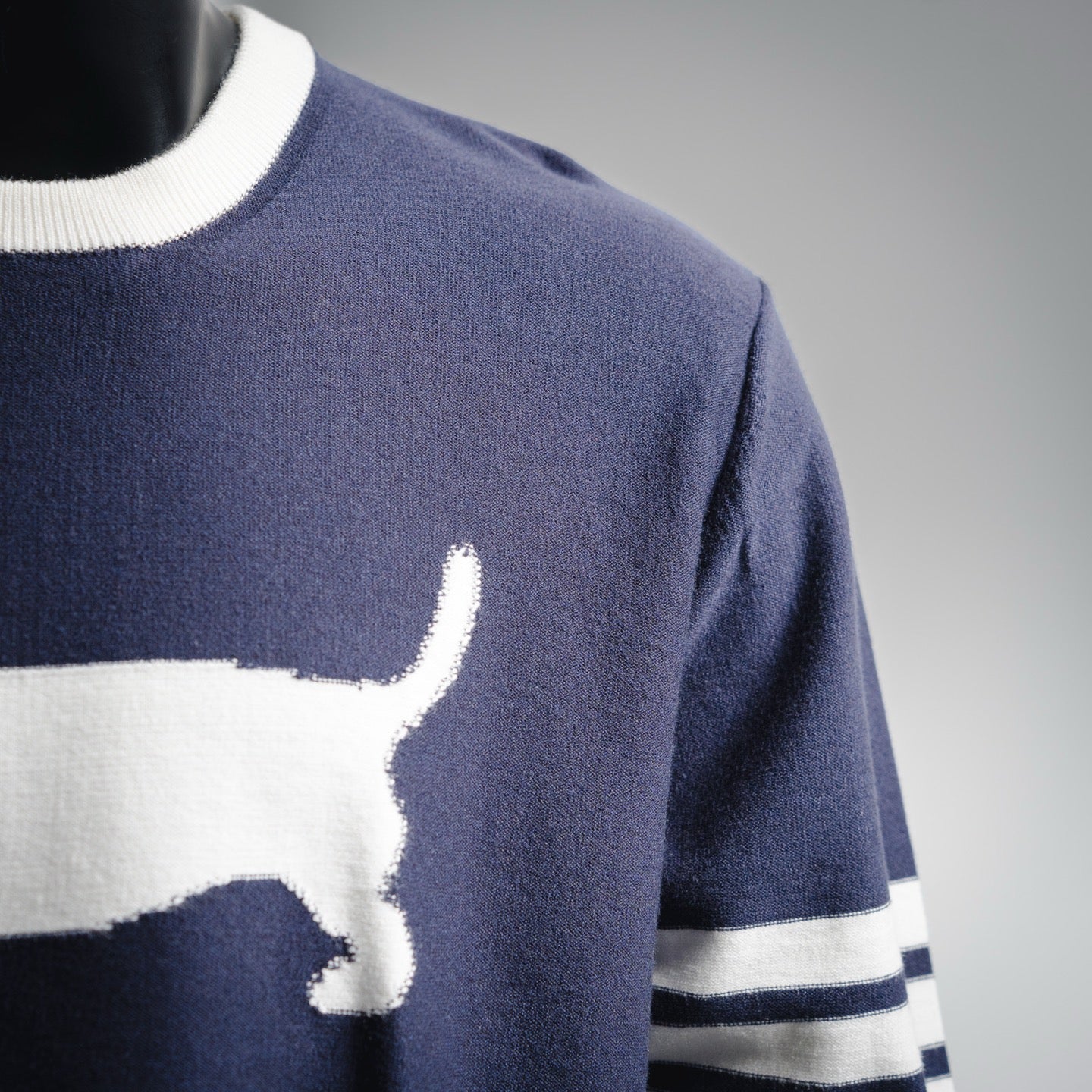 Thom 25fw embroidered sweater