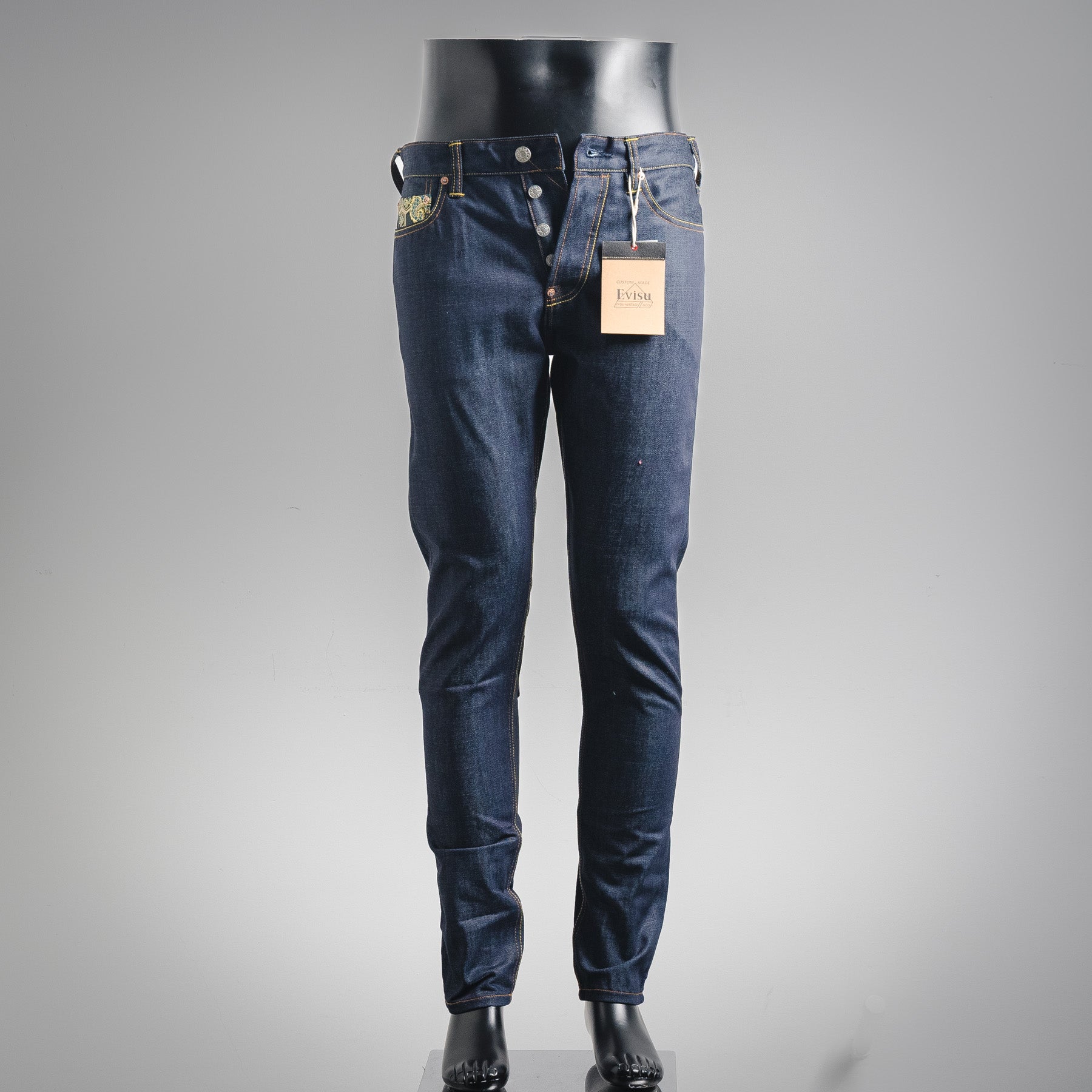 Evis 25fw embroidered jeans