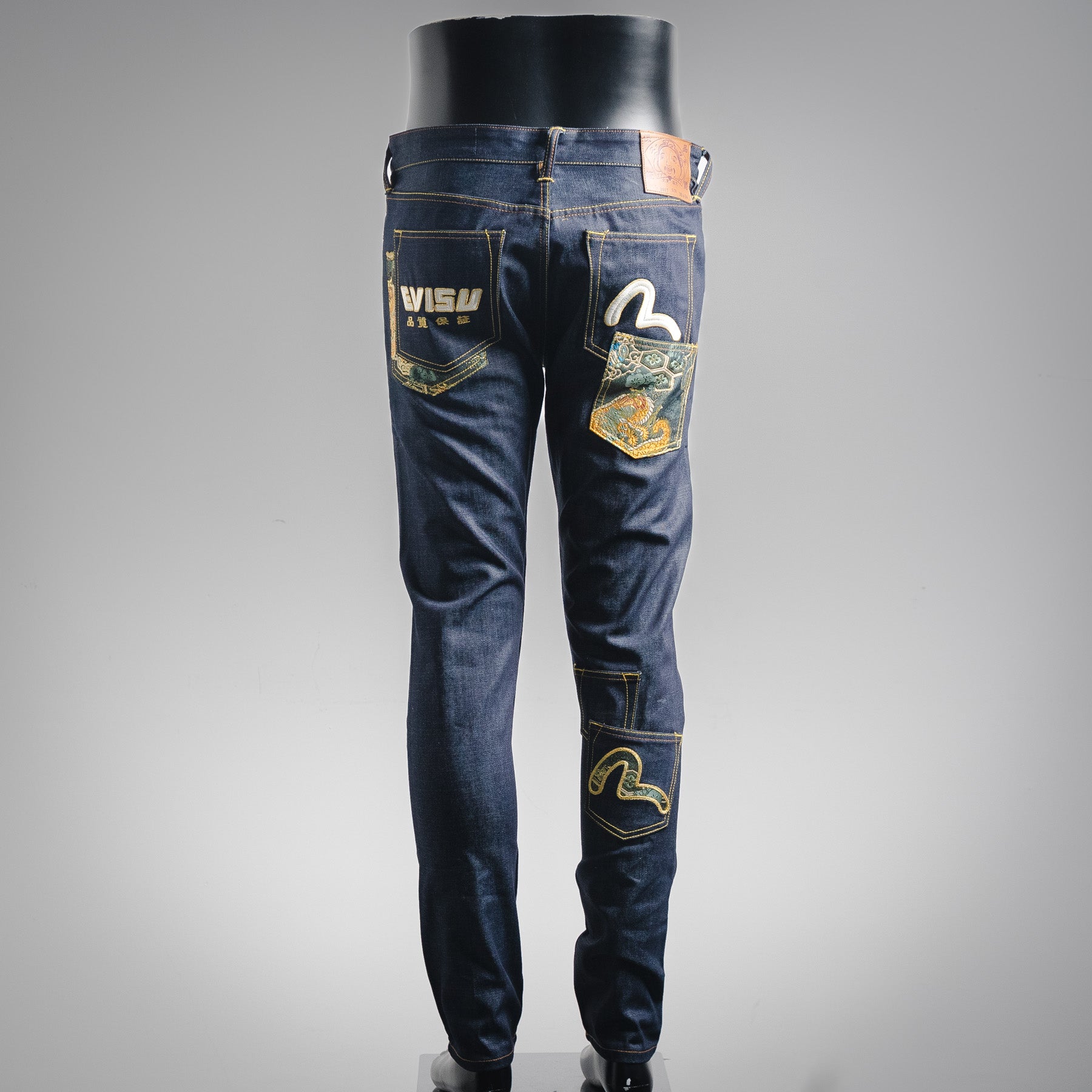 Evis 25fw embroidered jeans