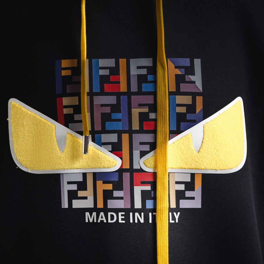 Fend 25fw printed hoodie