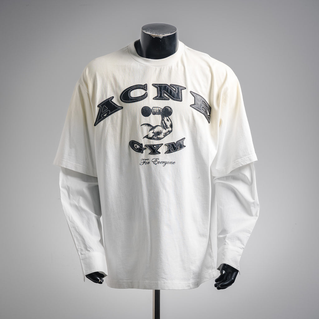 Acne 25fw splicing shirt