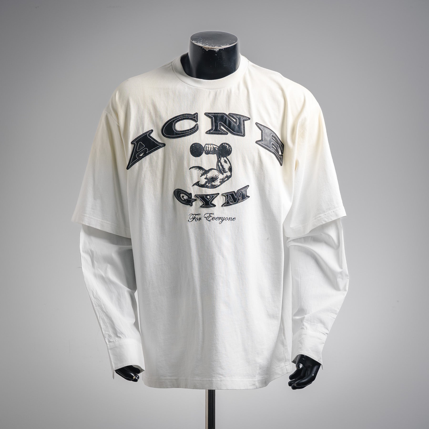 Acne 25fw splicing shirt