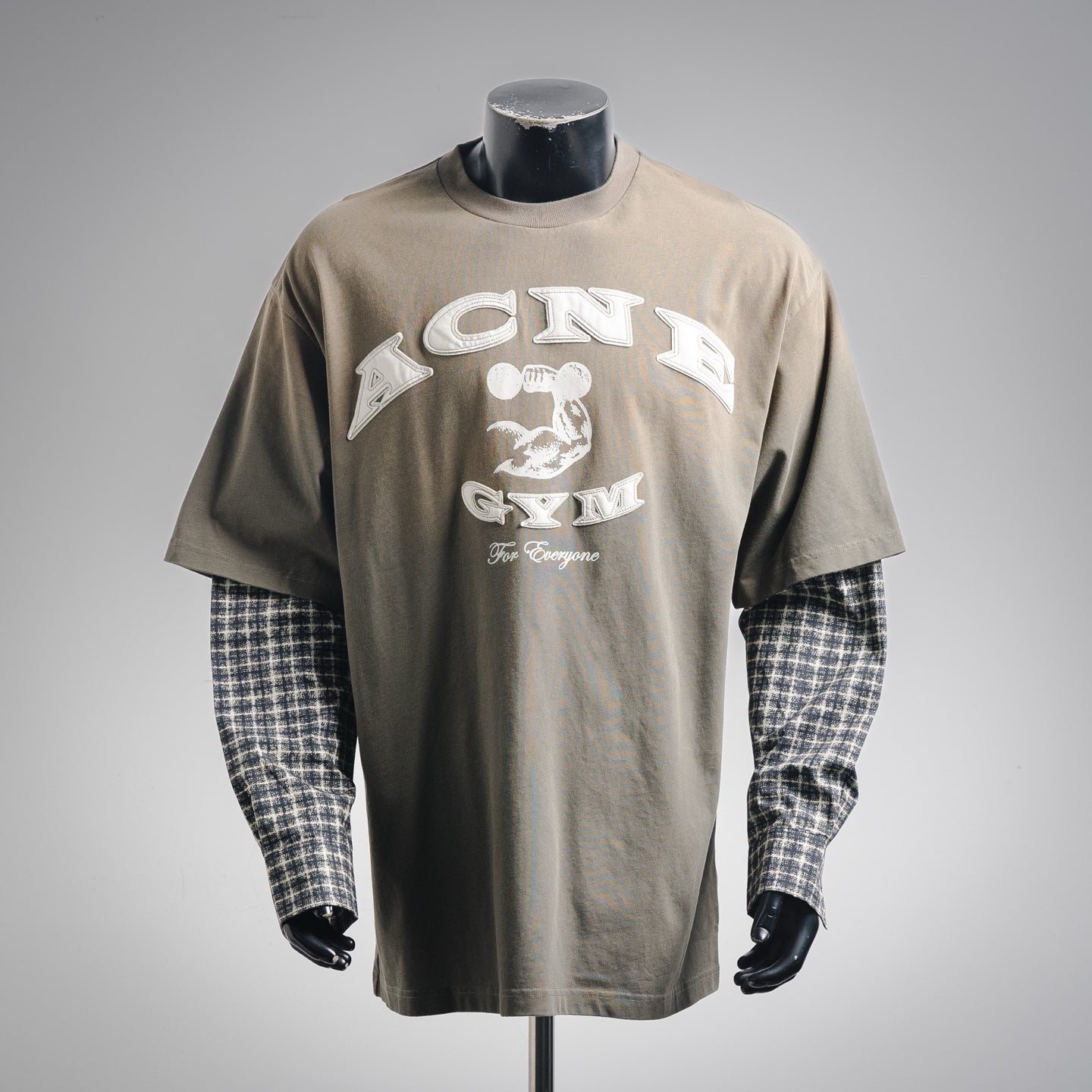 Acne 25fw splicing shirt