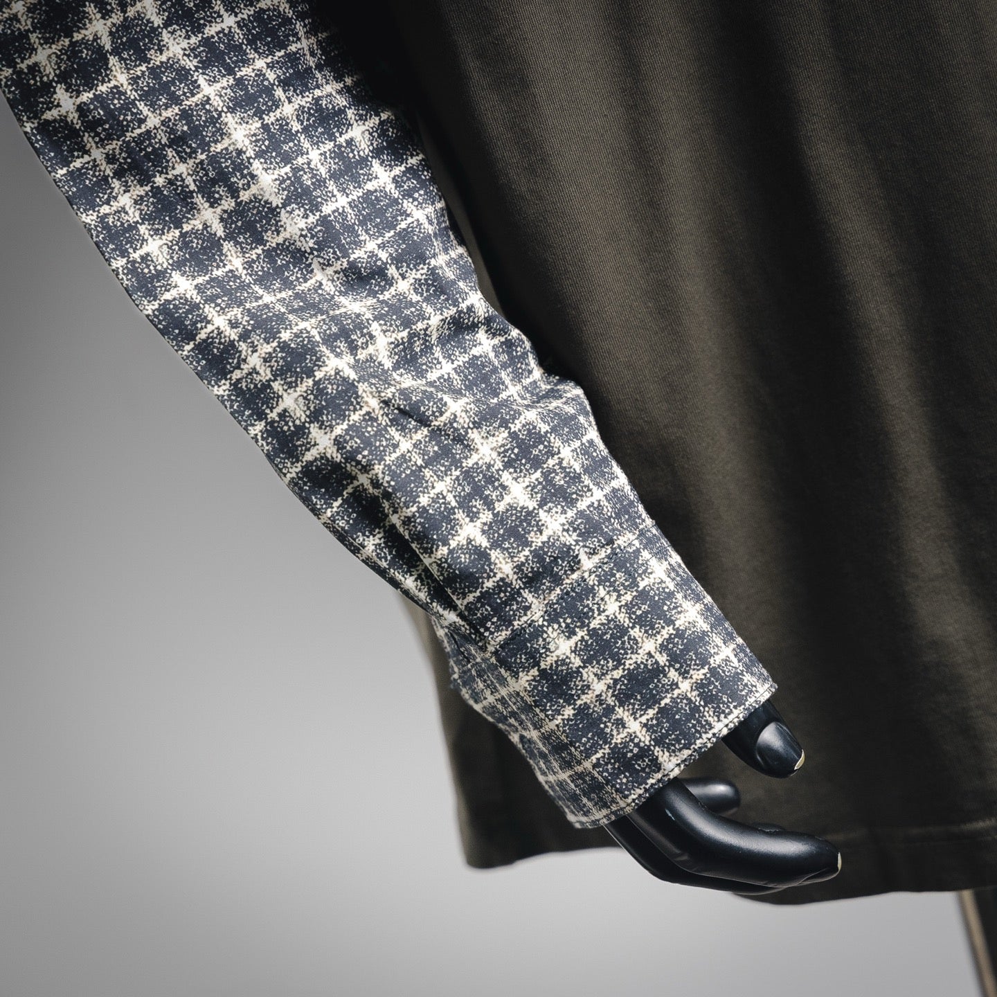 Acne 25fw splicing shirt