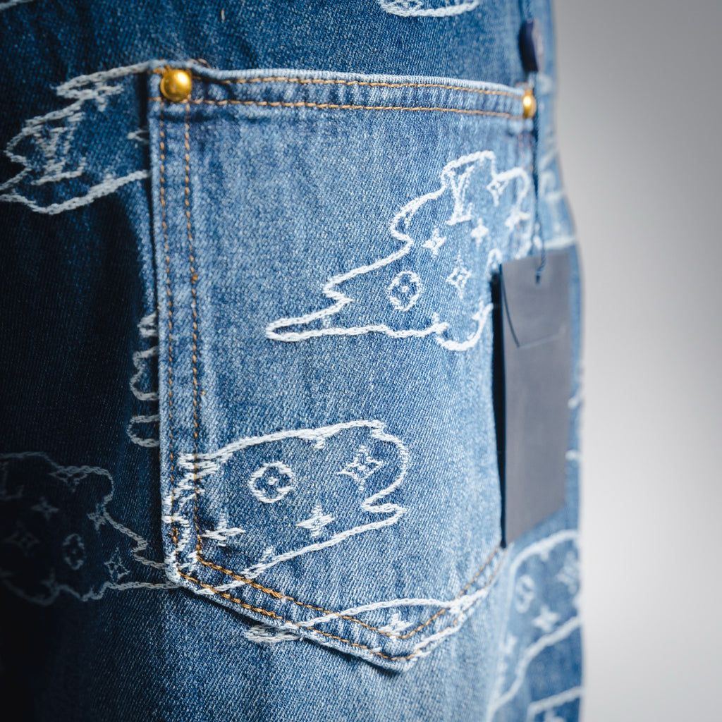 Louis 25fw jacquar jeans