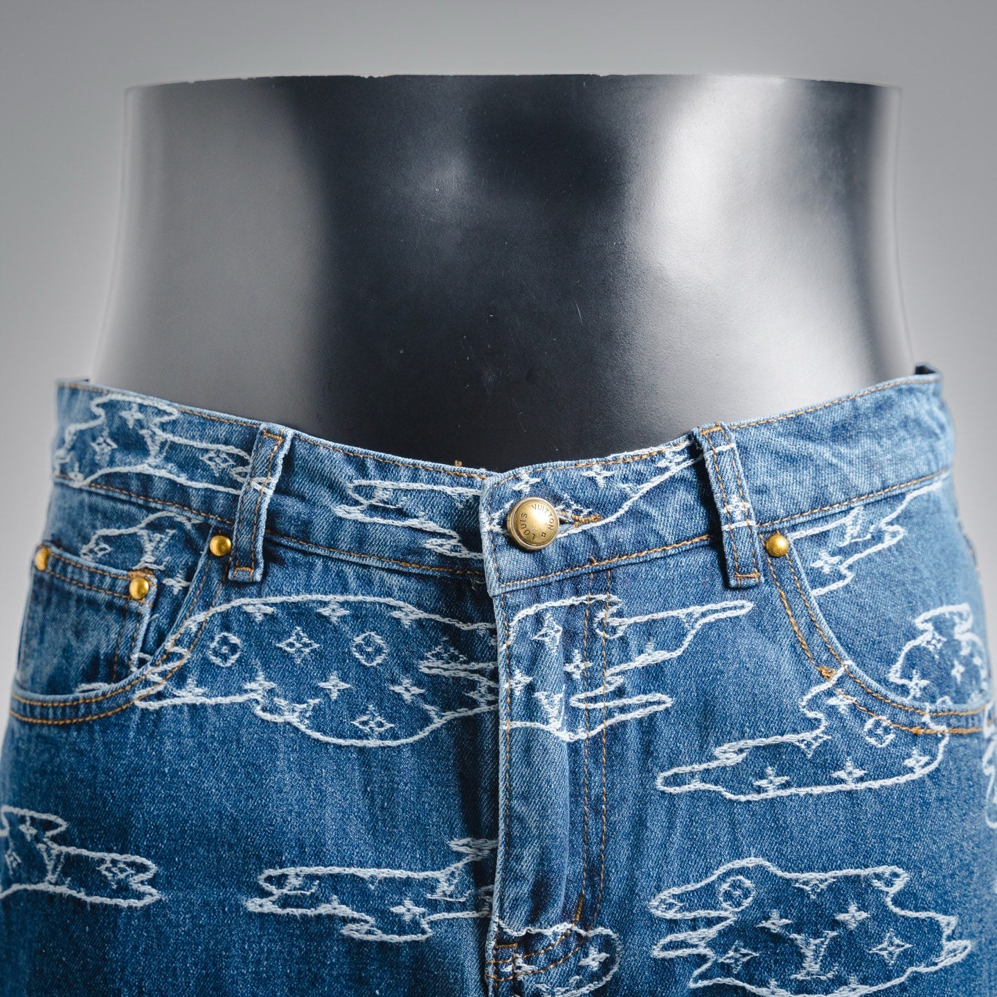 Louis 25fw jacquar jeans