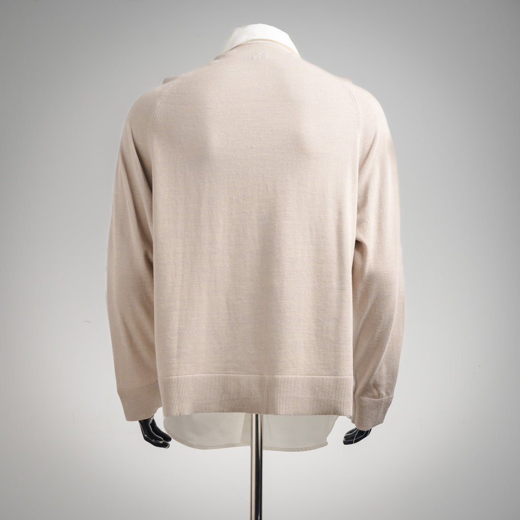 Loe 25fw splicing sweater