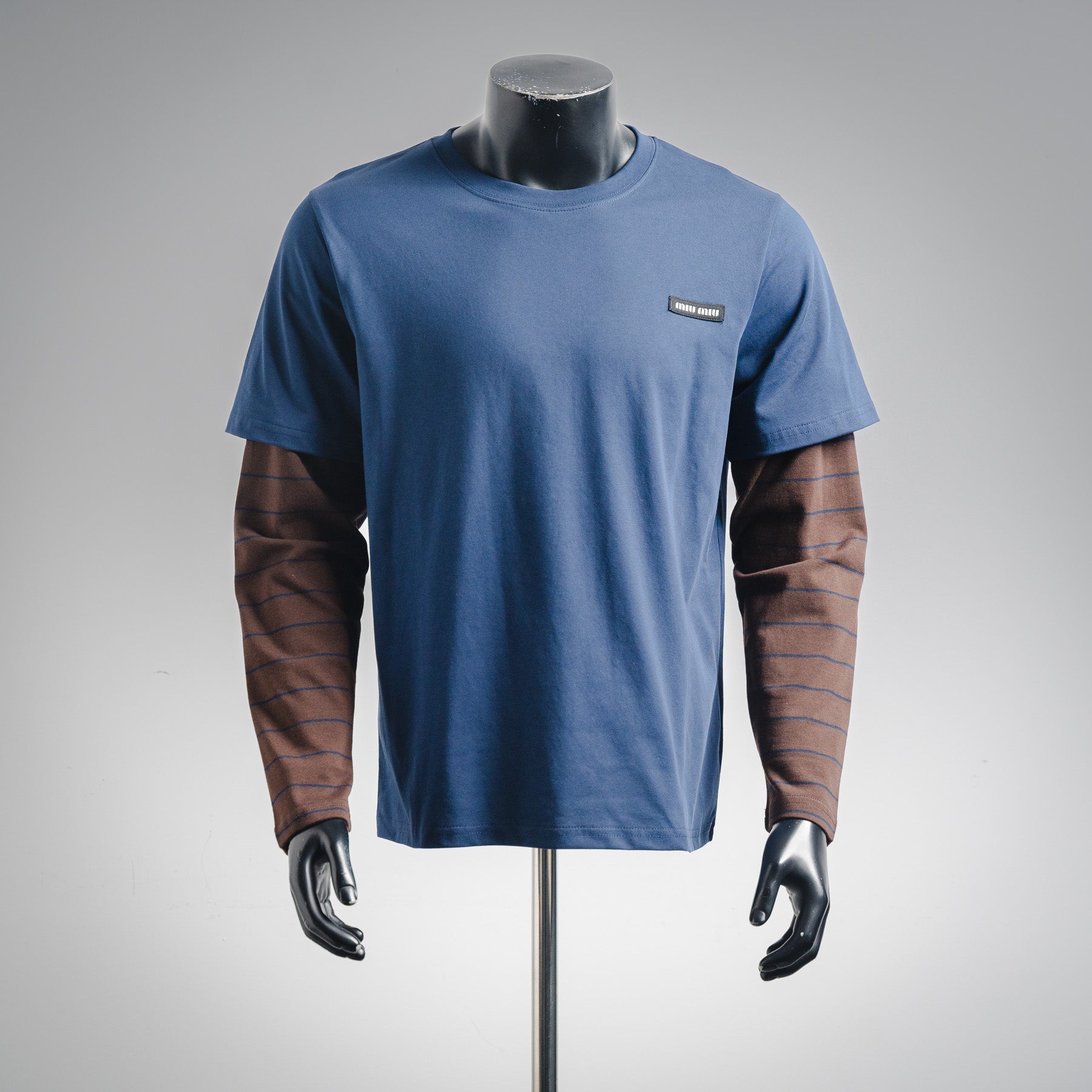 Miu 25fw splicing shirt