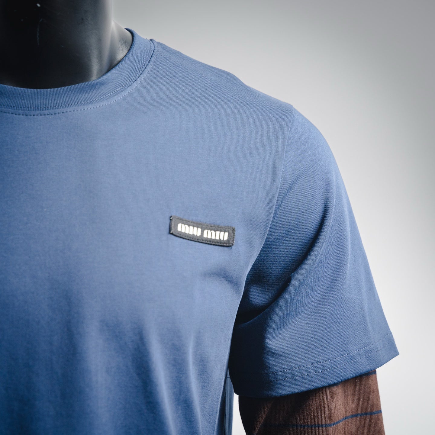 Miu 25fw splicing shirt