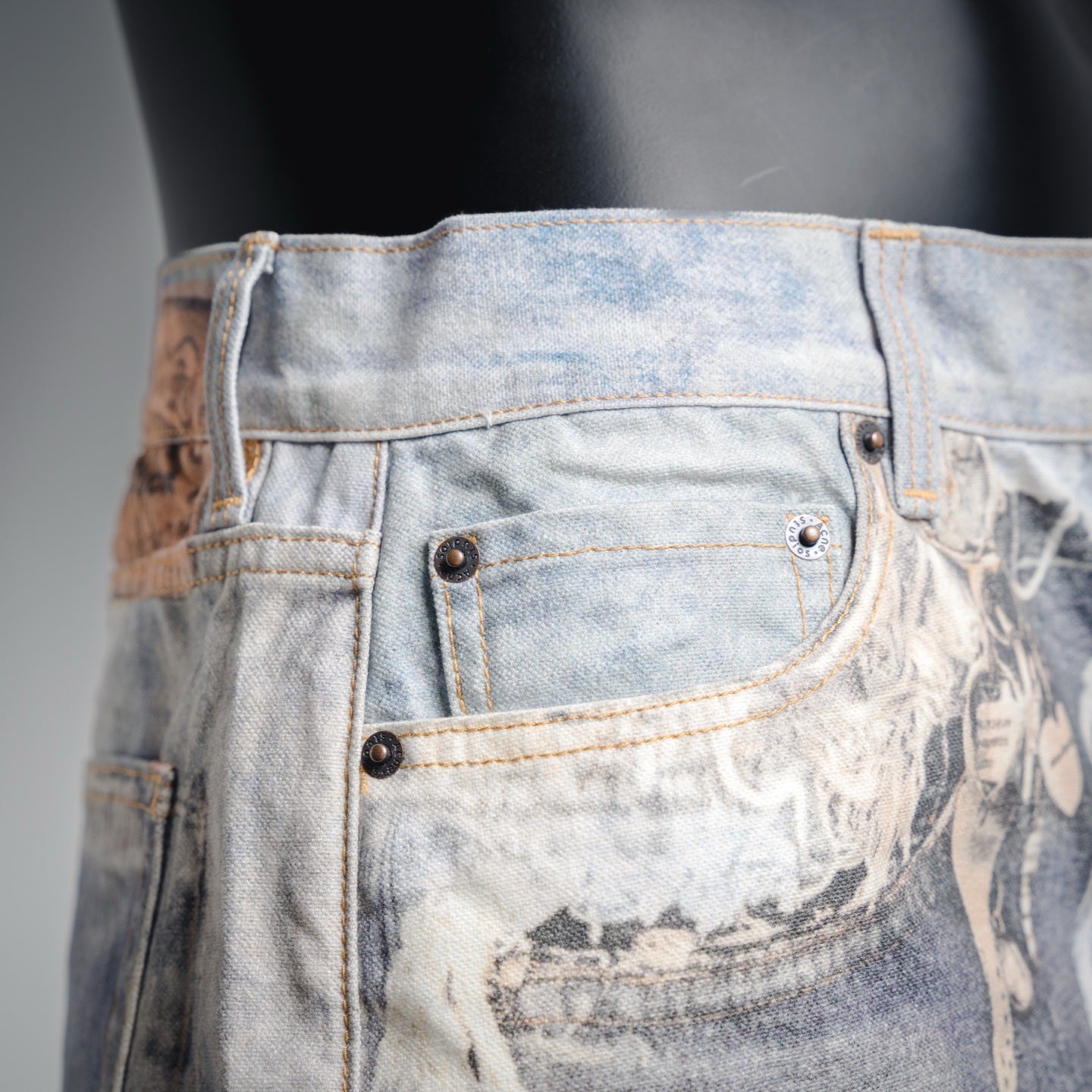 ACcne 25fw printed jeans