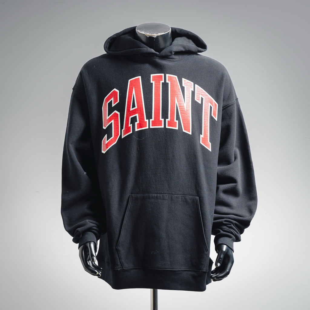 Saint 25fw printed hoodie