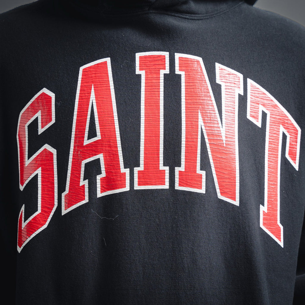 Saint 25fw printed hoodie