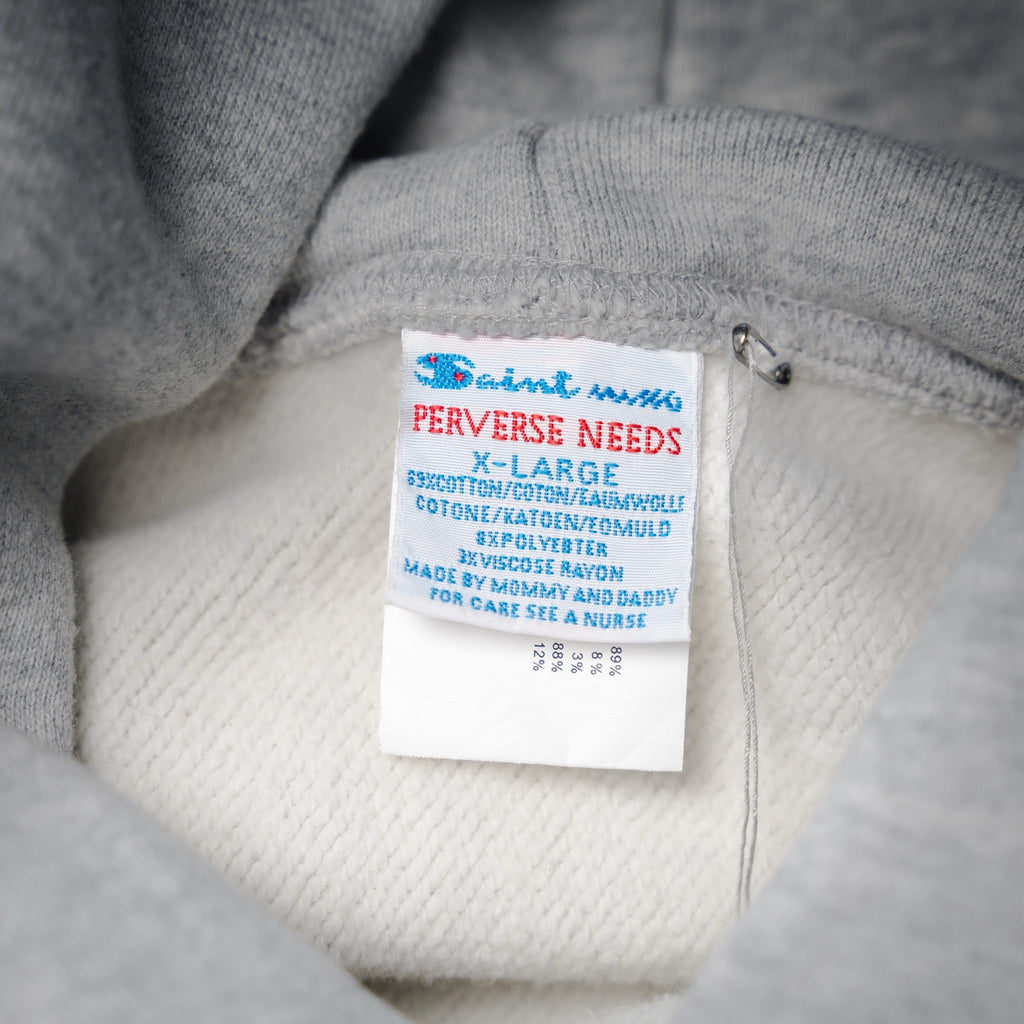 Saint 25fw printed hoodie