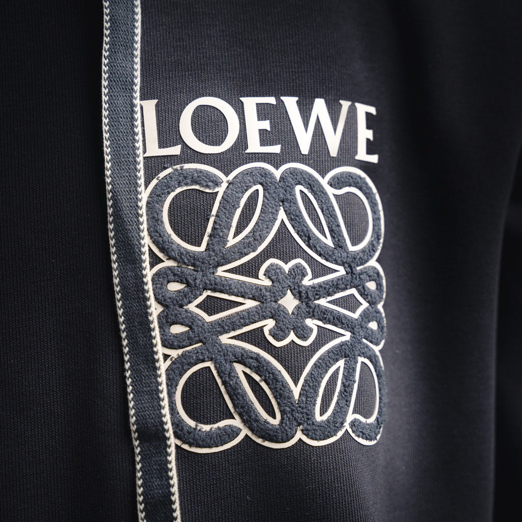 Loe 25fw embroidered hoodie
