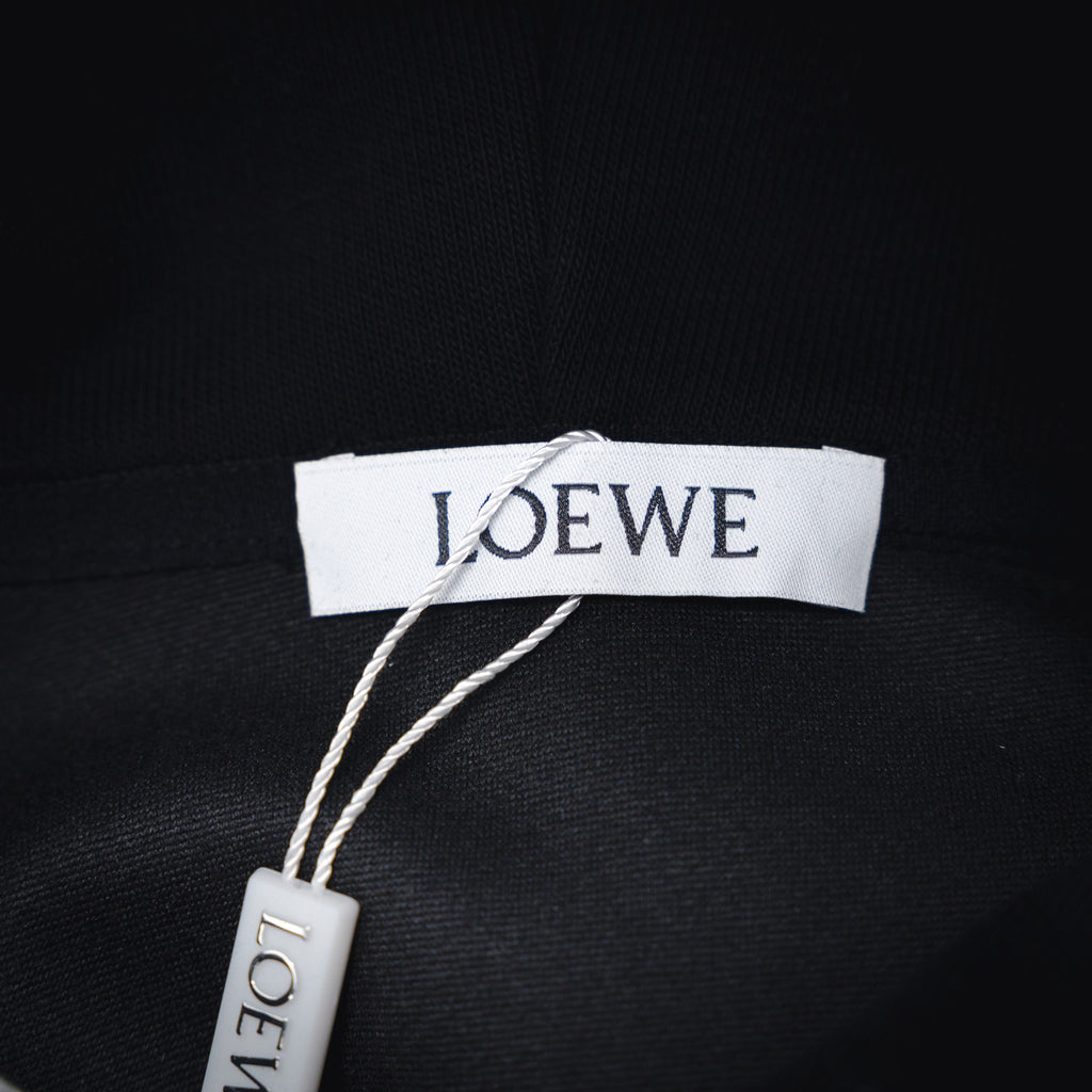 Loe 25fw embroidered hoodie