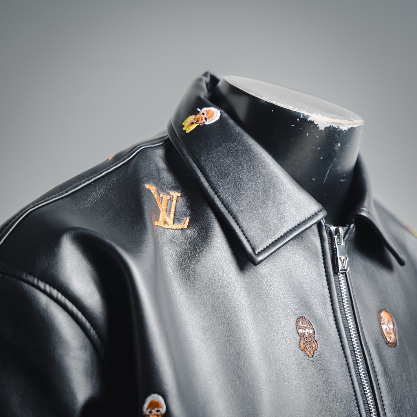 Louis 25fw leather jacket