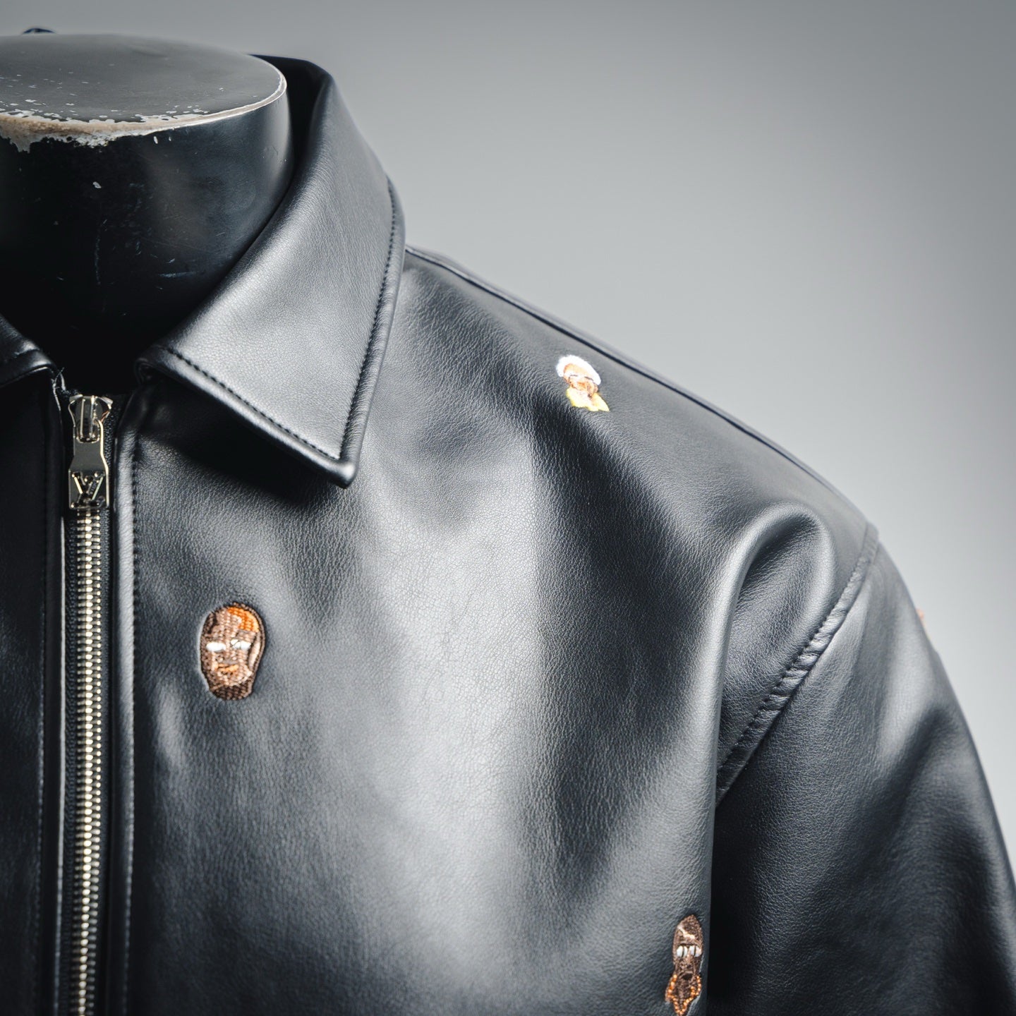 Louis 25fw leather jacket