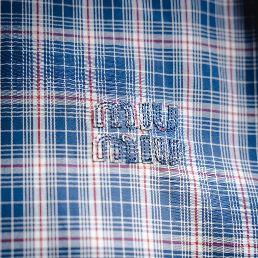 Miu 25fw embroidered shirt