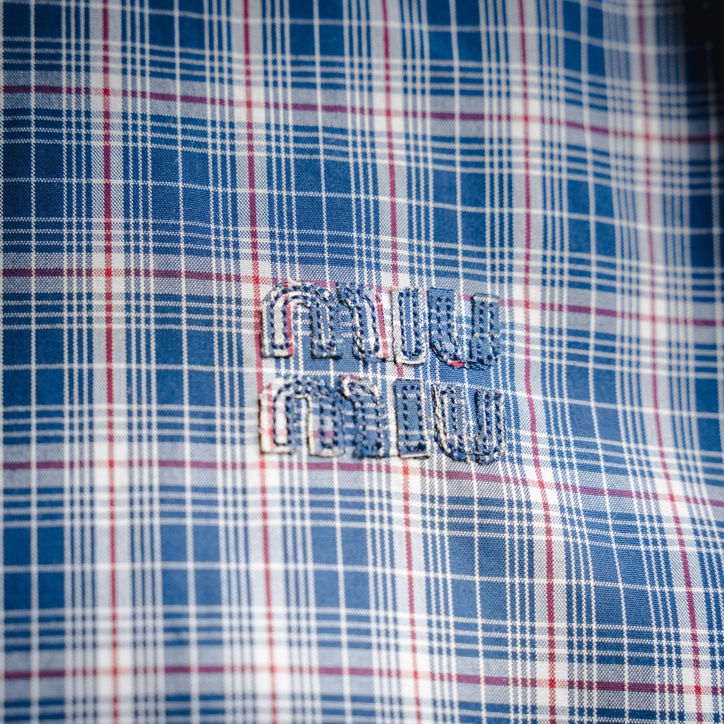 Miu 25fw embroidered shirt