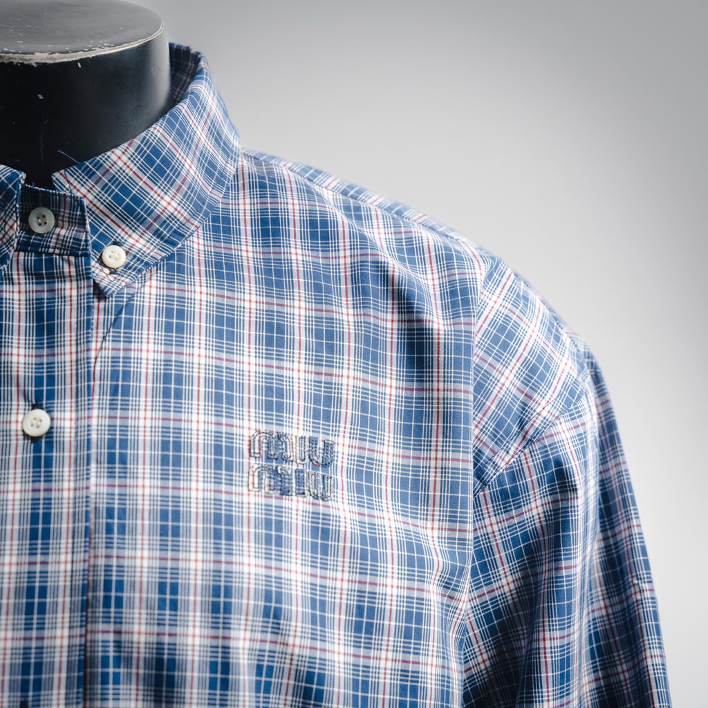 Miu 25fw embroidered shirt