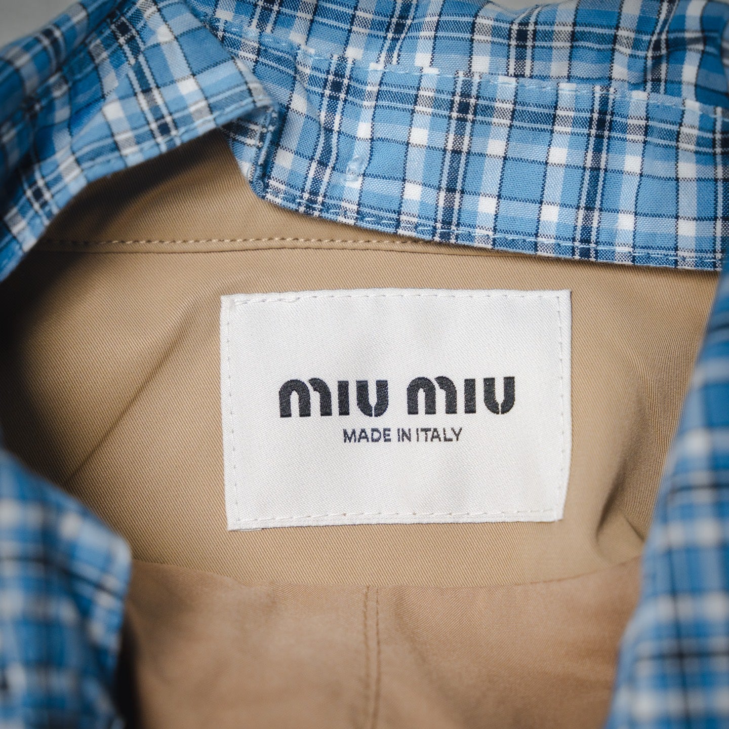 Miu 25fw splicing jacket