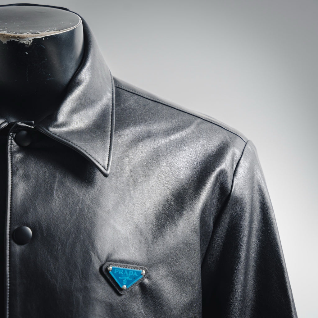 Pra 25fw leather jacket