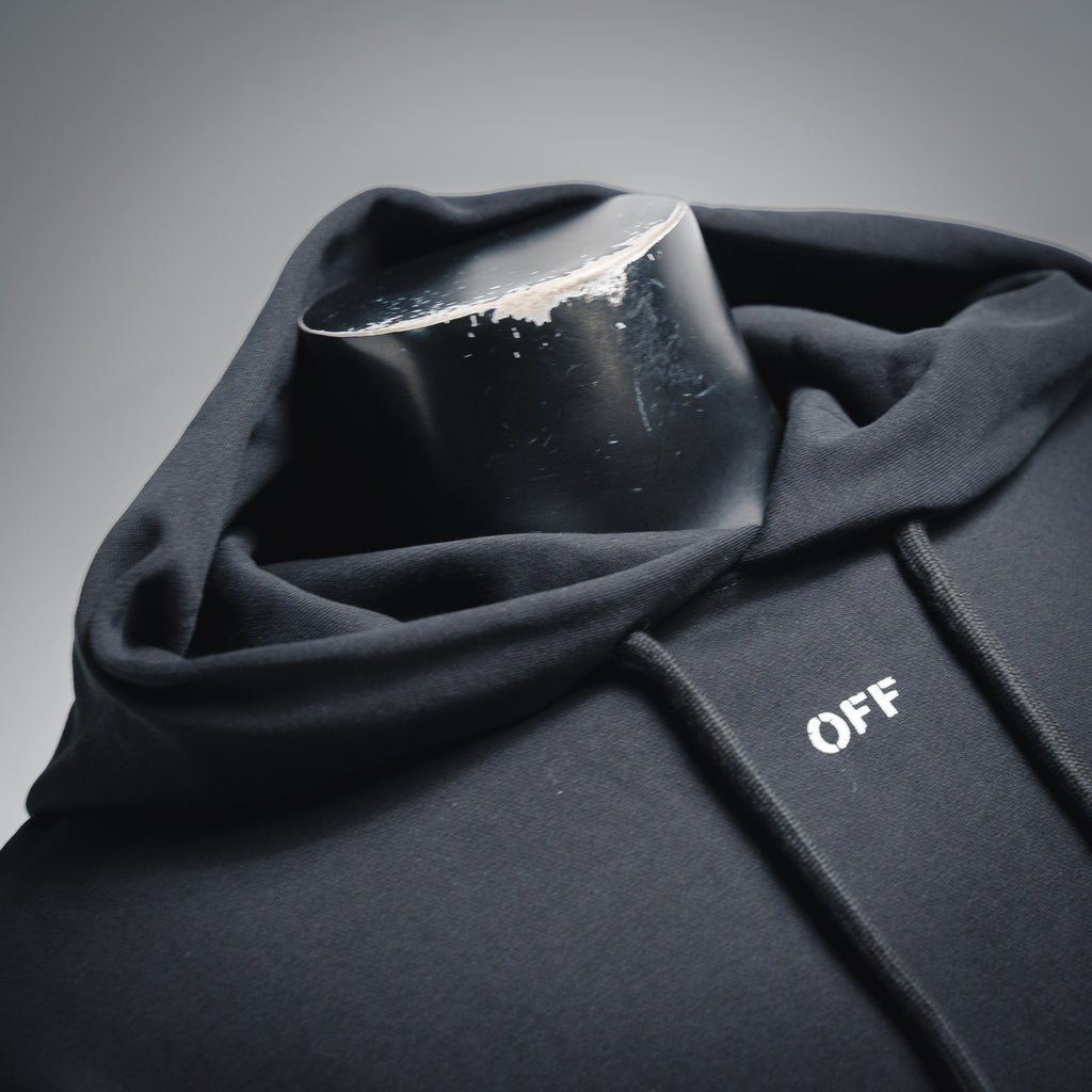 Off 25fw printed hoodie