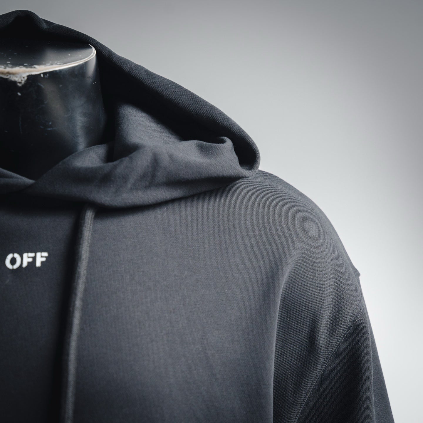 Off 25fw printed hoodie