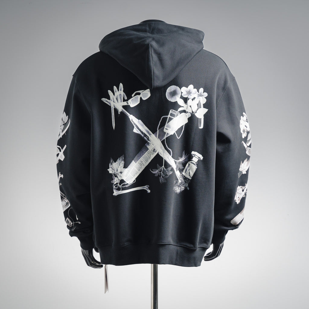 Off 25fw printed hoodie
