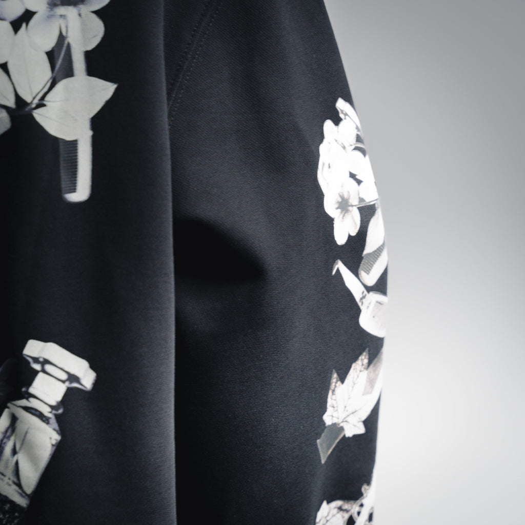 Off 25fw printed hoodie