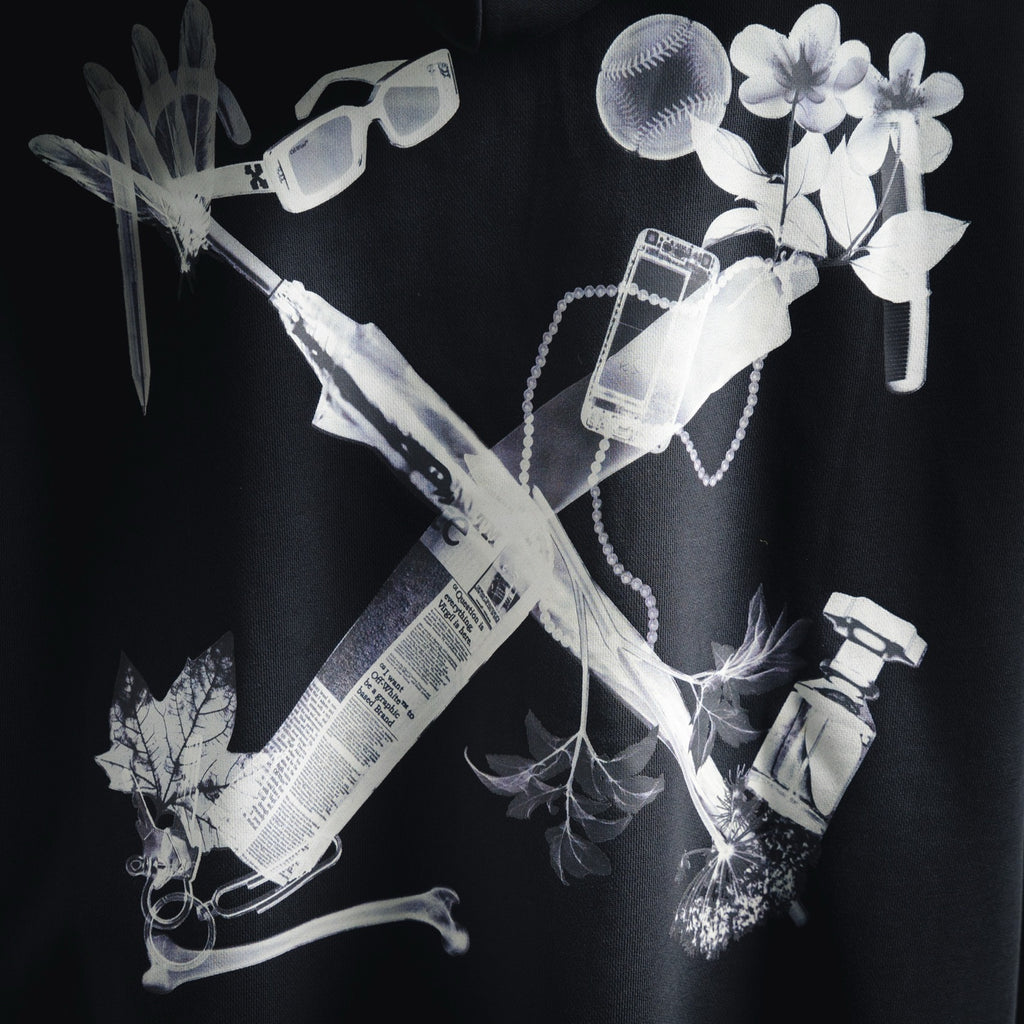 Off 25fw printed hoodie