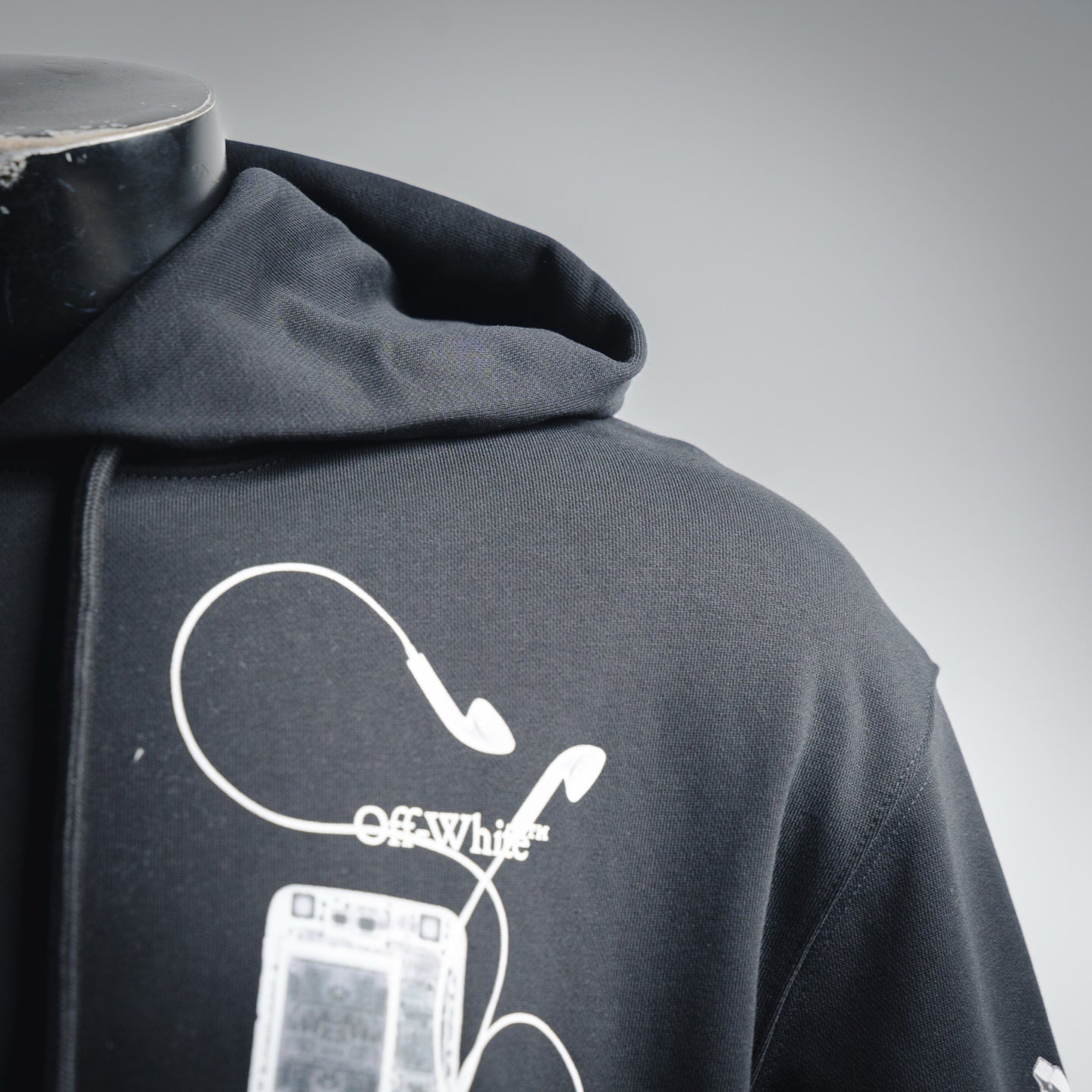 Off 25fw printed hoodie