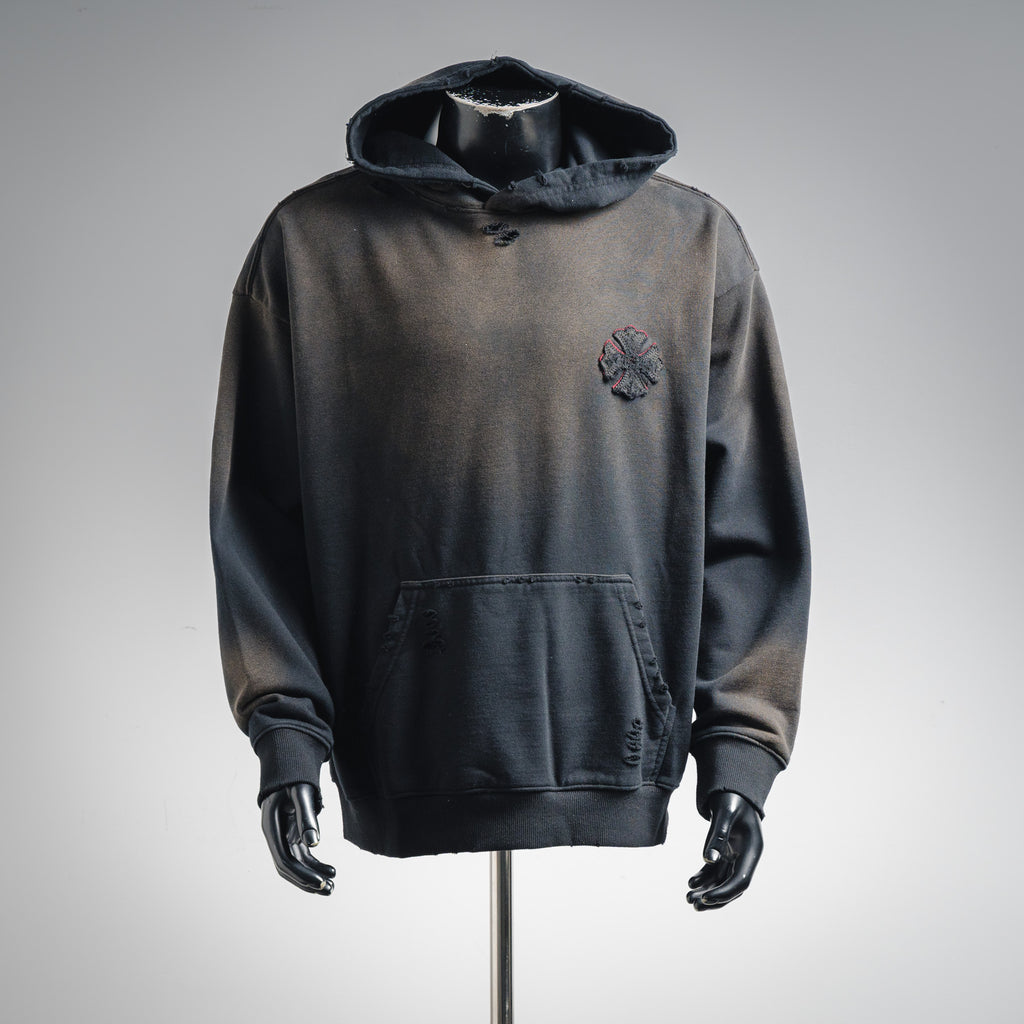 Chrome 25fw embroidered hoodie