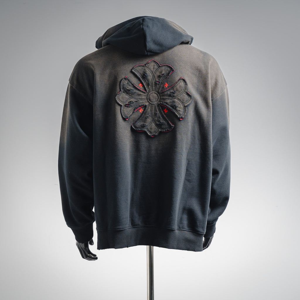 Chrome 25fw embroidered hoodie