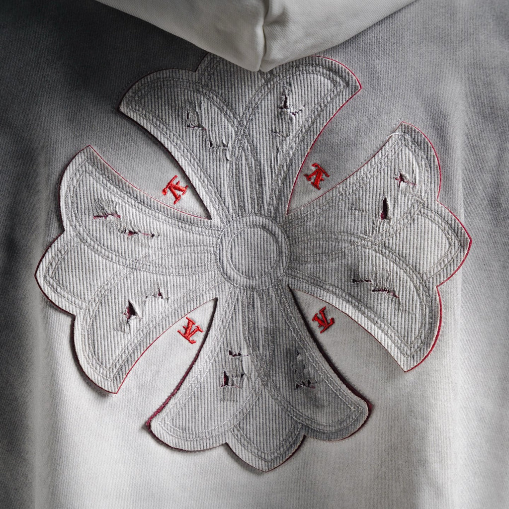 Chrome 25fw embroidered hoodie