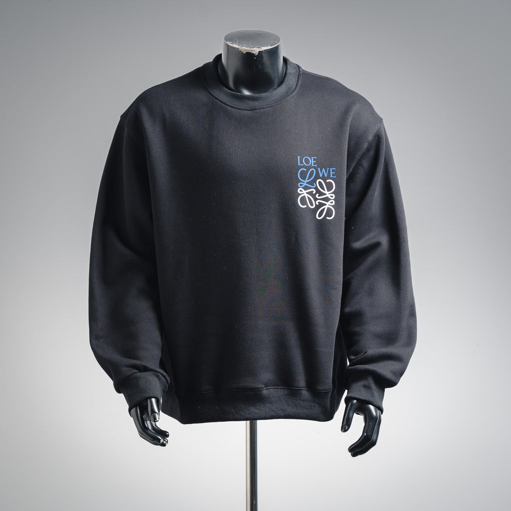 Loe 25fw embroidered sweatshirt