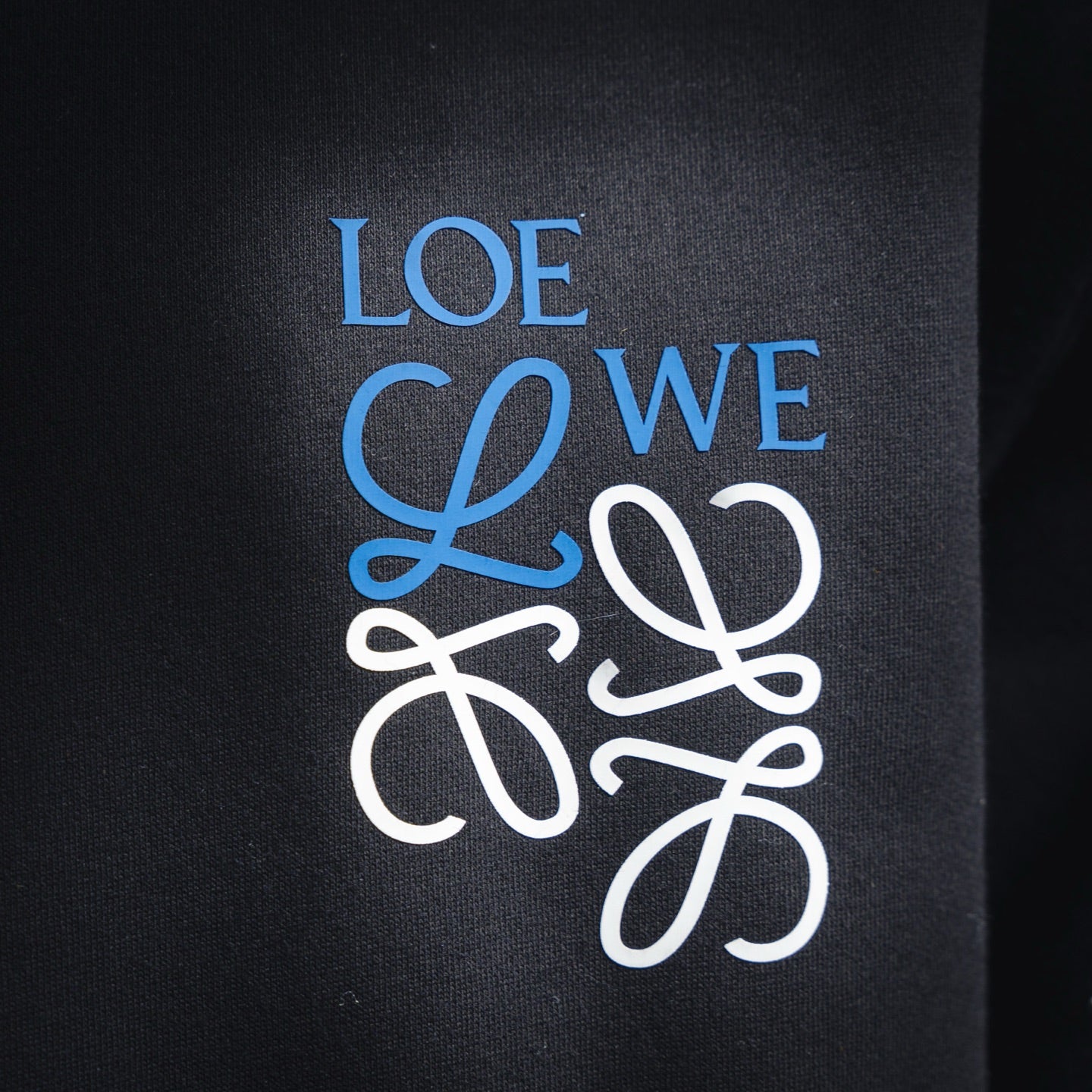 Loe 25fw embroidered sweatshirt