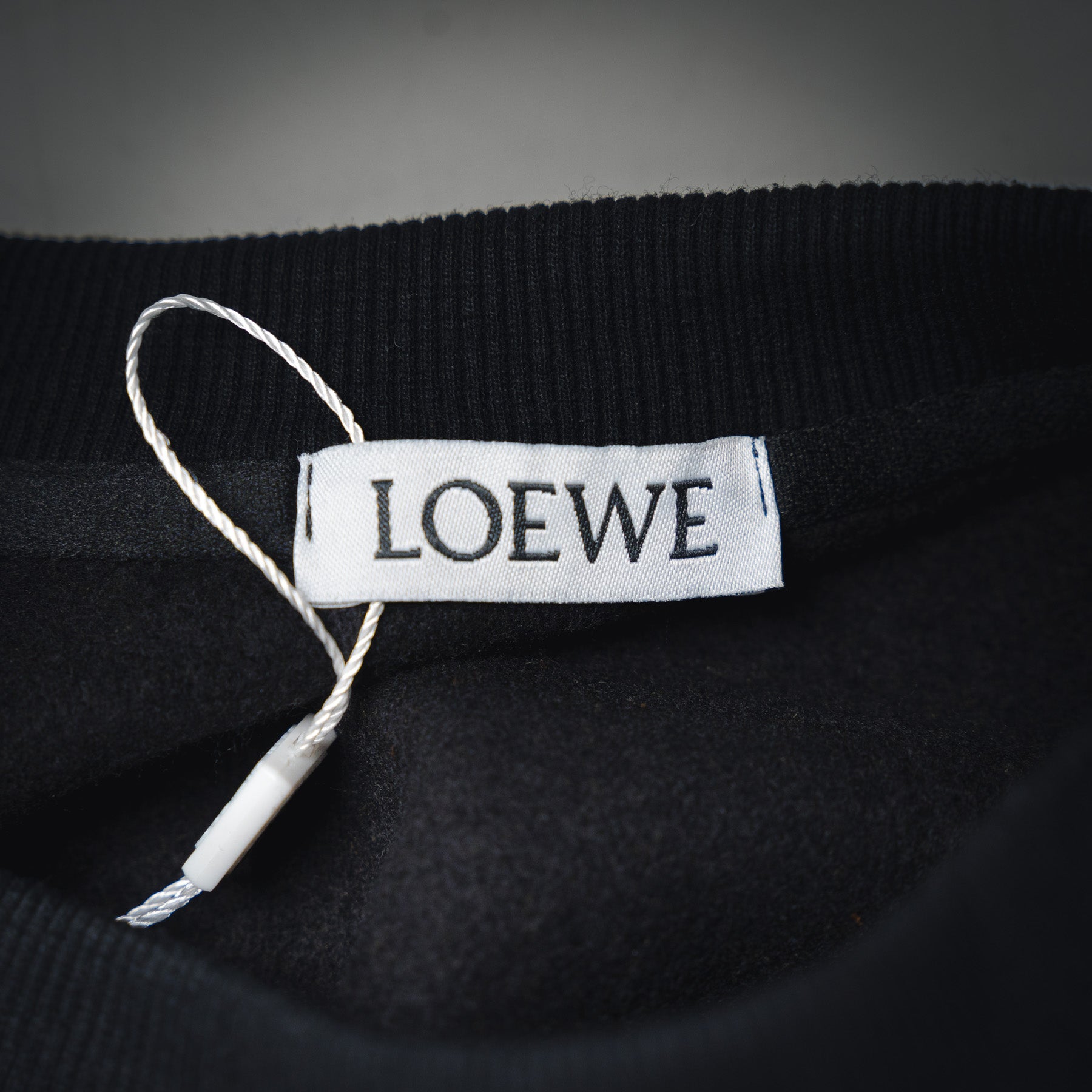 Loe 25fw embroidered sweatshirt