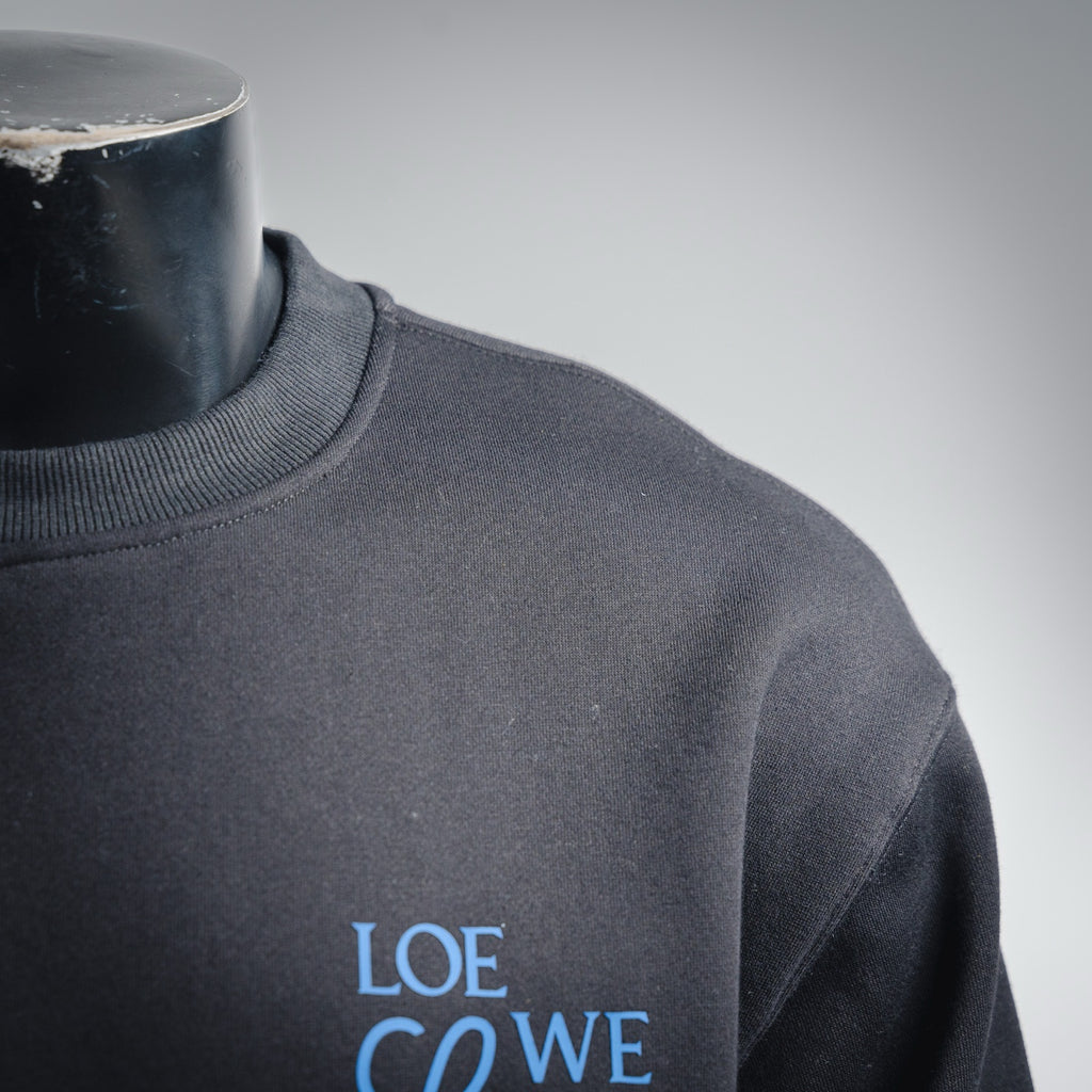 Loe 25fw embroidered sweatshirt