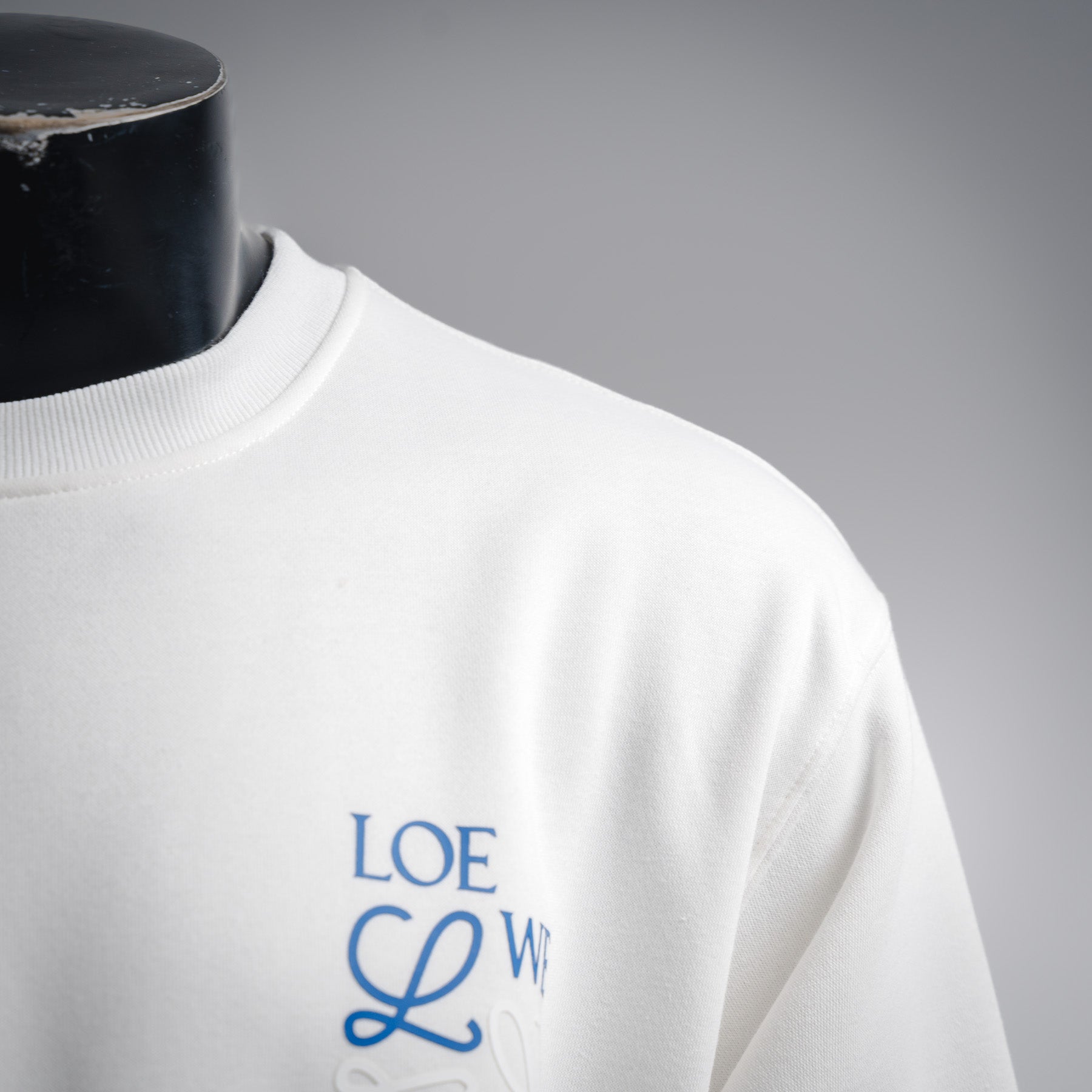 Loe 25fw embroidered sweatshirt