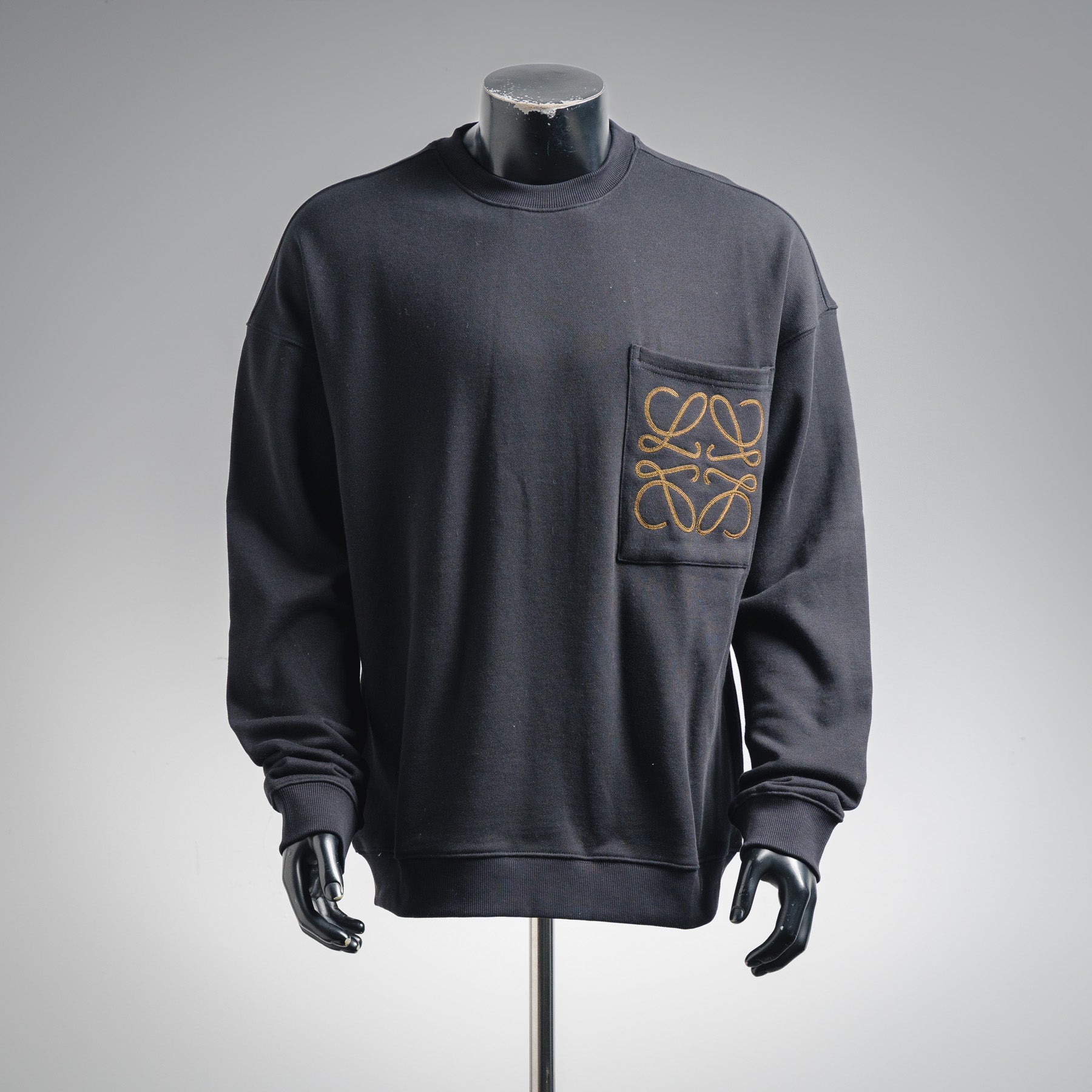 Loe 25fw jacquard sweatshirt