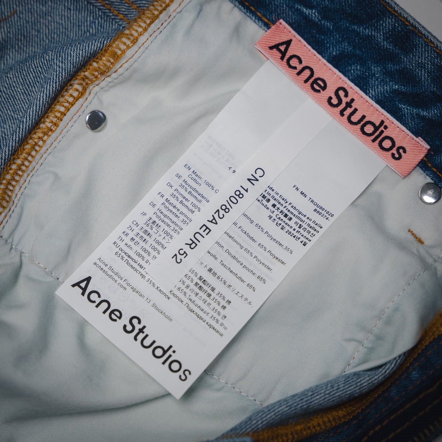 Acne 25fw all-match jeans