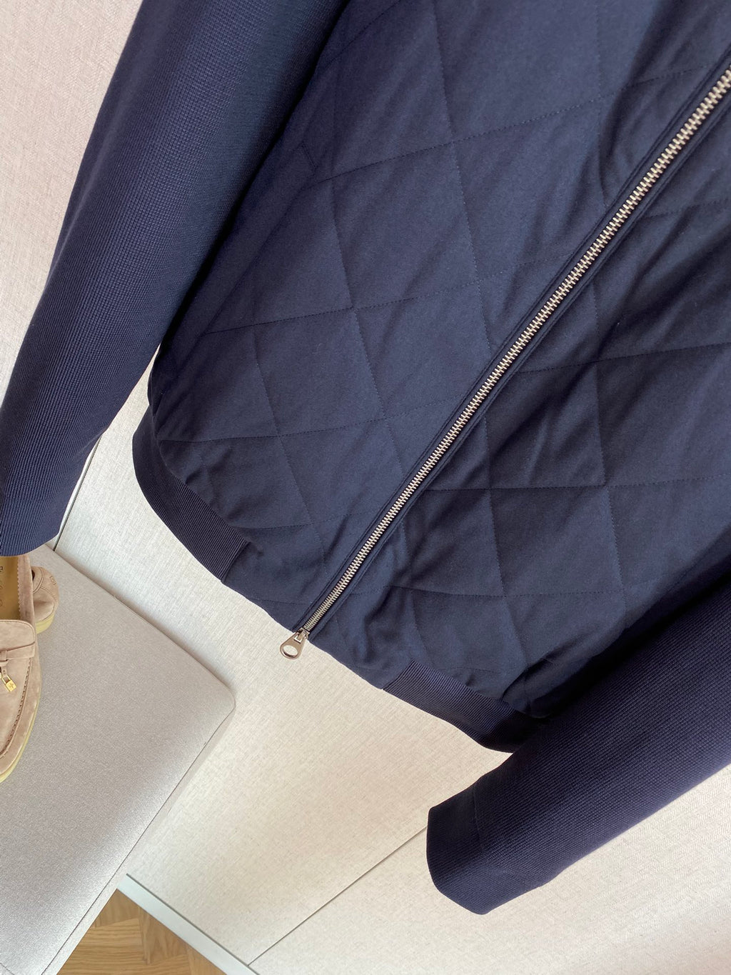 Loro 25fw splicing jacket