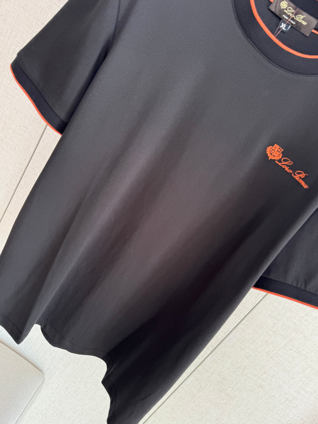 Loro 25fw embroidered t-shirt